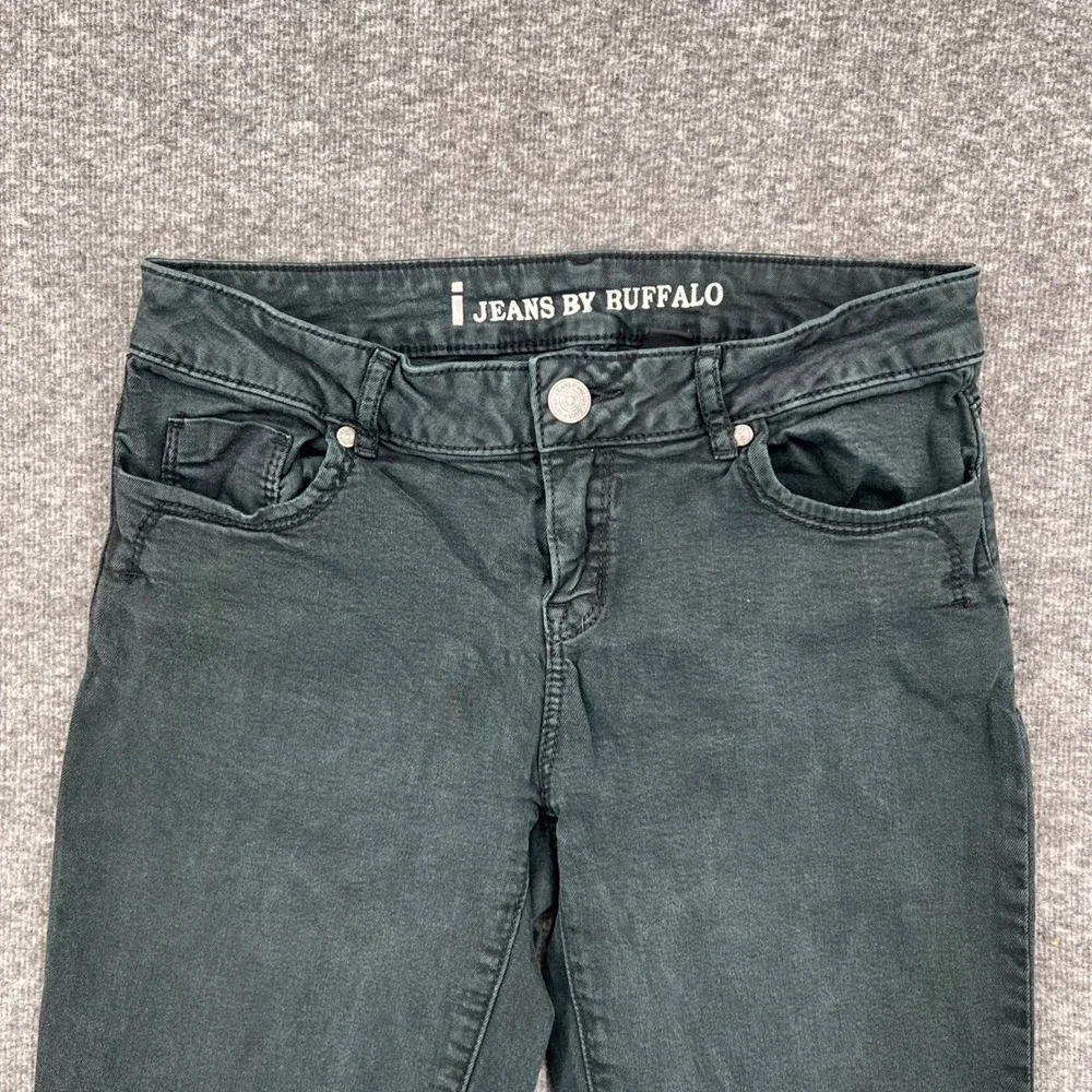 i Jeans by Buffalo Womens black Denim Bermuda Shorts Dark Wash‎ Knee Length